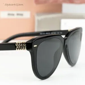 NEW Miu Miu MU12ZS 16K5S0 Black Grey Phantos Unisex Sunglasses 0MU 12ZS Miu Miu | Accessories | Brand New Miu Miu Mu2zs 16k5s Black  main image 3